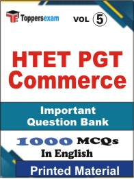 HTET PGT Commerce Book in English - Objective MCQ (VOL.5)