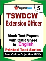 TSWDCW Extension Officer Exam Mock Test Papers (Book) in English