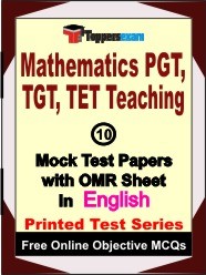 Mathematics PGT, TGT, TET Teaching Exam Mock Test Papers (Book) in English