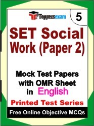 SET Exam Social Work (Paper 2) Mock Test Papers (Book) in English