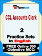 CCL Accounts Clerk Test Book in English - Question Paper / Practice Set