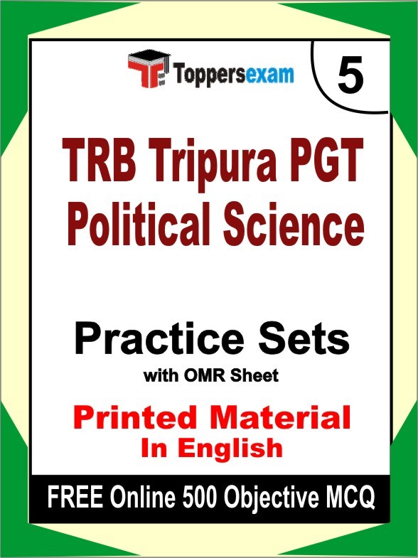 TRB Tripura PGT Political Science   Book in English - Mock Test / Practice Set