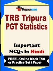 TRB Tripura PGT Statistics Test Book in Hindi - Question Paper / Practice Set