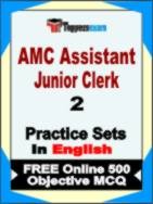 AMC Assistant Junior Clerk Test Book in English - Question Paper / Practice Set