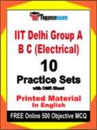 IIT Delhi Group A B C (Electrical) Test Book in English - Practice Set