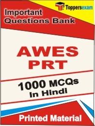 AWES PRT Test Book in Hindi - Objective MCQ