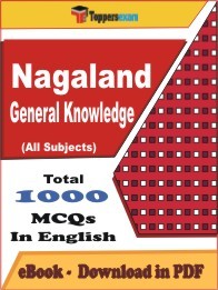 Nagaland General Knowledge Exam PDF Book In English - MCQ / Objective Questions