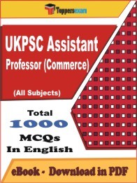 EBook of UKPSC Assistant Professor (Commerce) Exam, PDF Format in English