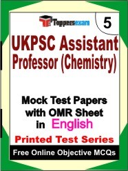 UKPSC Assistant Professor (Chemistry) Exam Mock Test Papers (Book) in English