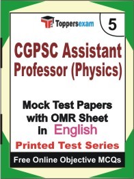 CGPSC ASSISTANT PROFESSOR (PHYSICS) Exam Mock Test Papers (Book) in English