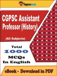 EBook of CGPSC Assistant Professor (History) Exam, PDF Format in English