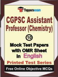 CGPSC Assistant Professor (Chemistry) Exam Mock Test Papers (Book) in English