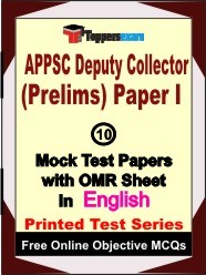 APPSC Deputy Collector Prelims Paper 1 Exam Mock Test Papers (Book) in English
