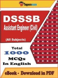 DSSSB Assistant Engineer (Civil) PDF Book In English - MCQ / Objective Questions