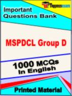 MSPDCL Group D Test Book in English - Objective MCQ