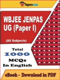 EBook of WBJEE JENPAS UG PAPER I Exam (MCQ) in PDF Format in English