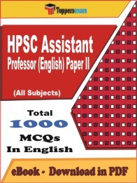EBook of HPSC ASSISTANT PROFESSOR (ENGLISH) PAPER II Exam, PDF Format in English