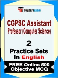 CGPSC Assistant Professor (Computer Science) Exam Practice Set Book in English