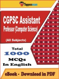 EBook of CGPSC Assistant Professor (Computer Science) Exam, PDF Format in English