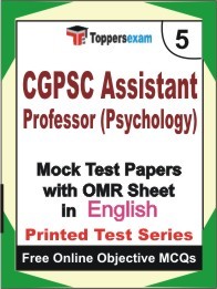 CGPSC Assistant Professor (Psychology) Exam Mock Test Papers (Book) in English