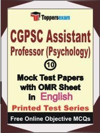 CGPSC Assistant Professor (Psychology) Exam Mock Test Papers (Book) in English