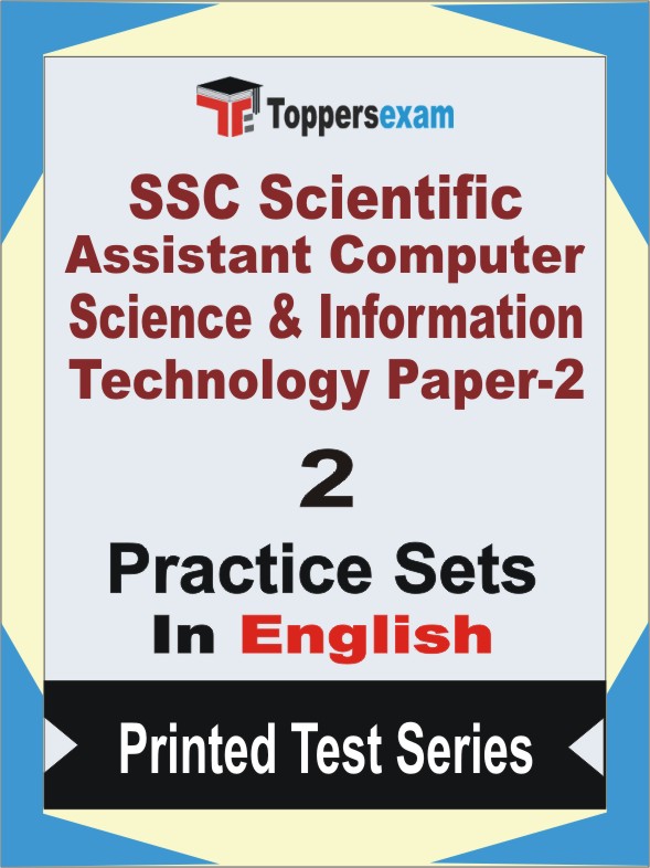 SSC Scientific Assistant Computer Science & Information Technology Paper-2 Book in English - Question Paper / Practice Set