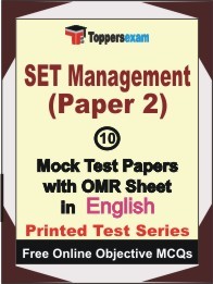 SET Management (Paper 2) Exam Mock Test Papers (Book) in English