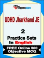 UDHD Jharkhand JE Test Book in English - Question Paper / Practice Set