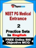NEET PG Medical Entrance Test Book in English - Question Paper / Practice Set