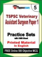 TSPSC Veterinary Assistant Surgeon Paper 1 Book in English - Mock Test / Practice Set