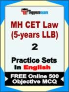 MH CET Law (5-years LLB) Test Book in English - Question Paper / Practice Set