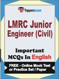 LMRC JUNIOR ENGINEER (CIVIL) Exam Objective MCQ in English (Book) + (FREE) Online Mock Test Series