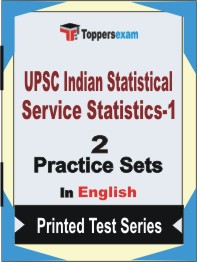 UPSC Indian Statistical Service Statistics-1 Book in English - Question Paper / Practice Set