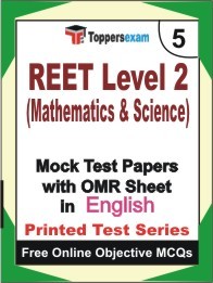 REET Level 2 (Mathematics & Science) Exam Practice Set Book (English)