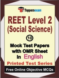 REET Level 2 (Social Science) Exam 10 Practice Set Book (English)