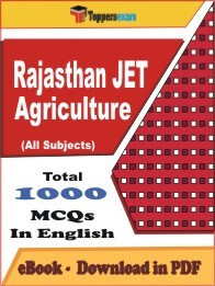 EBook of Rajasthan JET Agriculture Exam (MCQ) in PDF Format in English