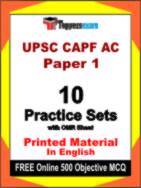 UPSC CAPF AC Paper 1 Test Book in English - Practice Set