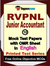 RVPNL Junior Accountant Exam 10 Practice Set Book (English)
