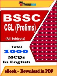 EBook of BSSC CGL Prelims Exam (MCQ) in PDF Format in English
