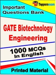 GATE Biotechnology Engineering Exam Objective MCQ Book in English