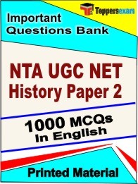 NTA UGC NET History Paper 2 Exam Objective MCQ Book in English