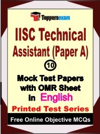 IISC Technical Assistant Paper A Exam 10 Practice Set Book (English)