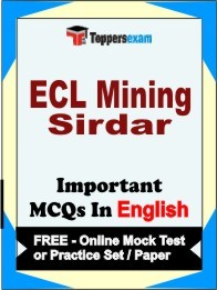 ECL Mining Sirdar Exam Objective MCQ in English (Book) + (FREE) Online Mock Test Series