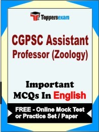 CGPSC Assistant Professor (Zoology) Exam Objective MCQ in English (Book) + (FREE) Online Mock Test Series