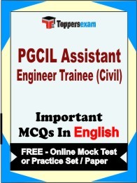 PGCIL Assistant Engineer Trainee (Civil) Exam Objective MCQ in English (Book) + (FREE) Online Mock Test Series