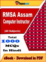 EBook of RMSA Assam Computer Instructor Exam (MCQ) in PDF Format in Hindi