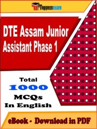 DTE Assam Junior Assistant Phase 1 PDF Book In English