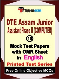 DTE Assam Junior Assistant Phase II (COMPUTER) Exam 10 Practice Set Book (English)