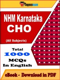 EBook of NHM Karnataka CHO Exam (MCQ) in PDF Format in English