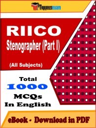 EBook of RIICO Stenographer Part I Exam (MCQ) in PDF Format in English